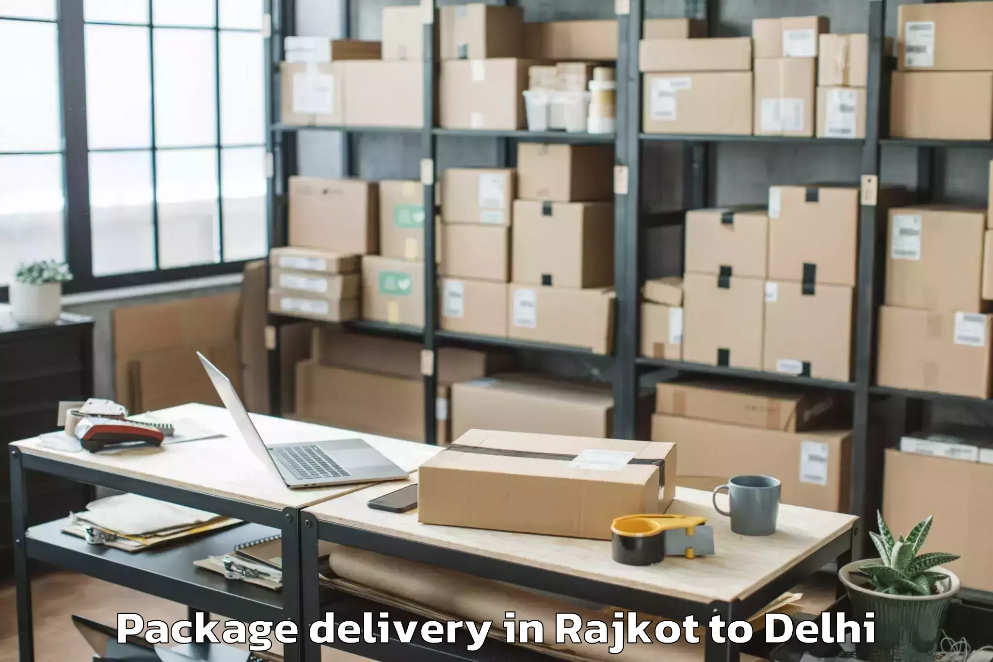 Book Your Rajkot to Connaught Place Package Delivery Today